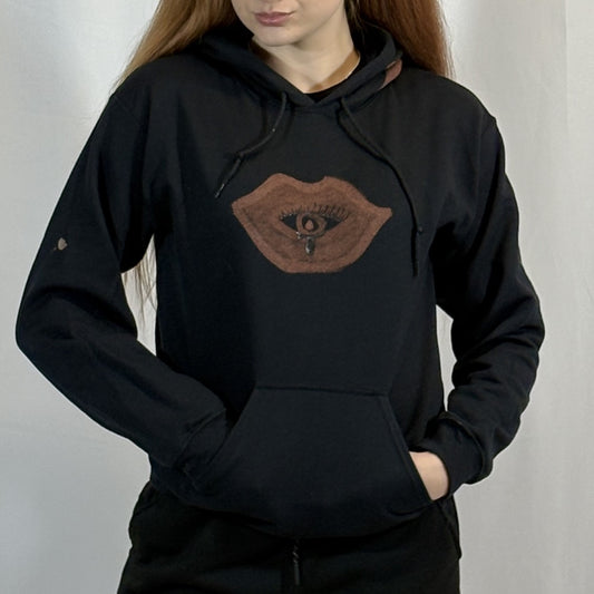SMALL- Black Kisses Hoodie