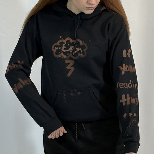 SMALL- Black Thunder Hoodie