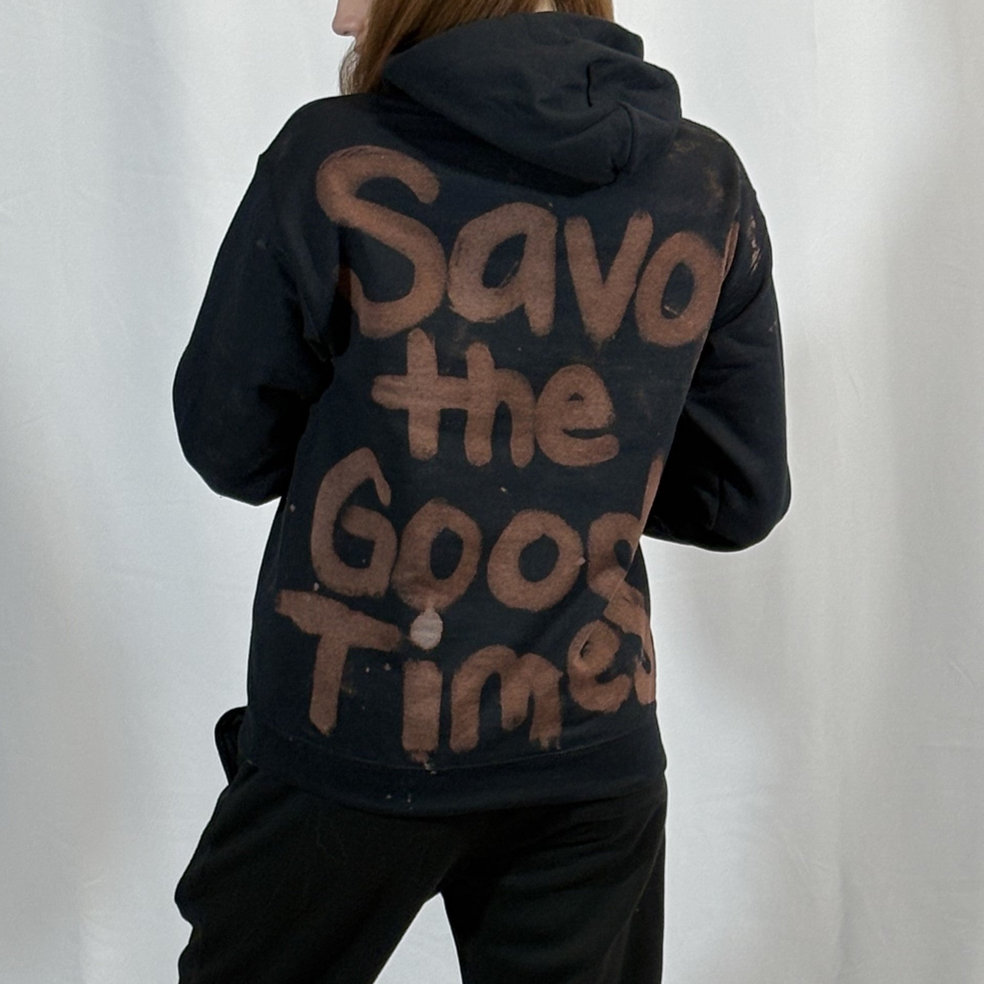 SMALL - Black TV Stokle Hoodie