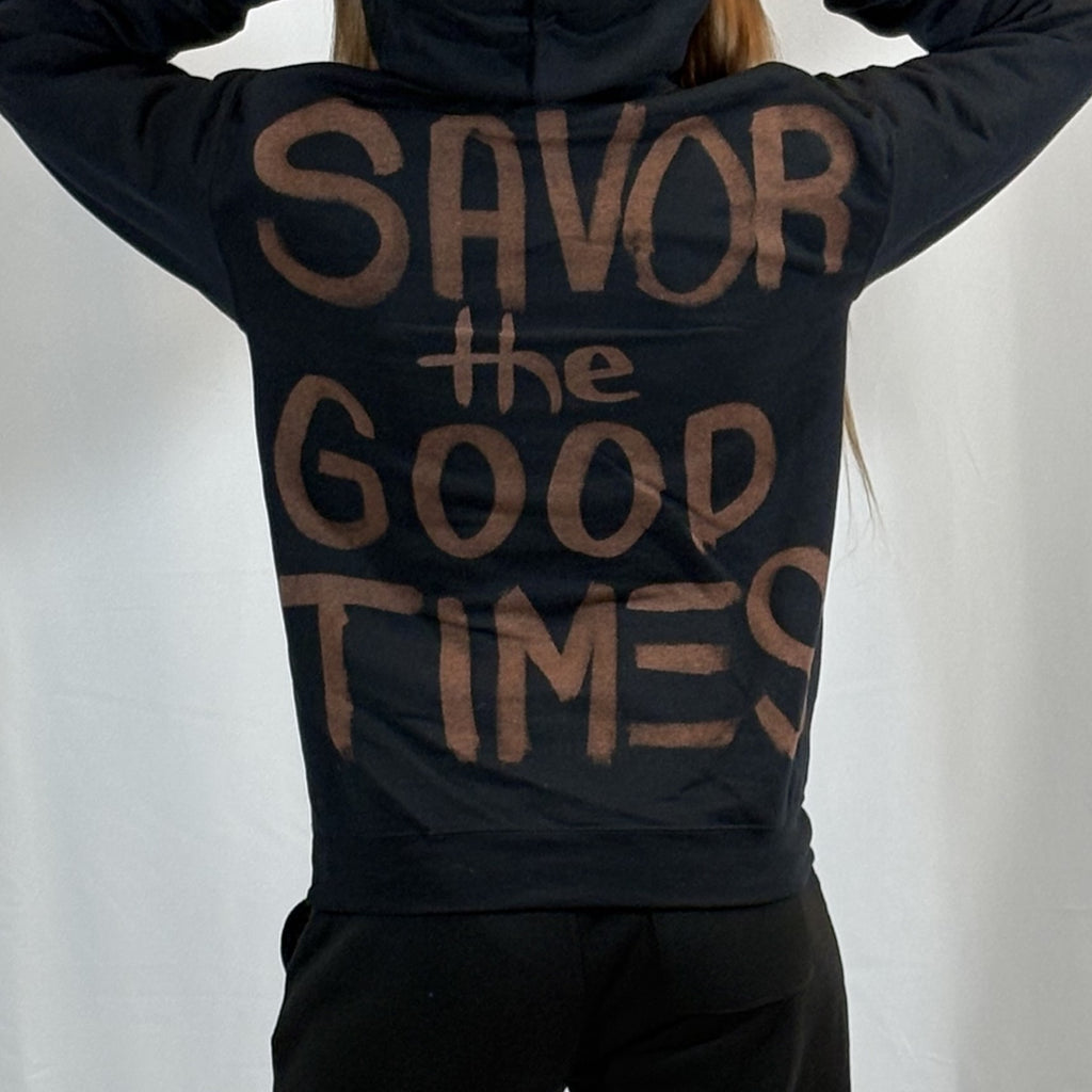 SMALL- Black Stokle Hoodie