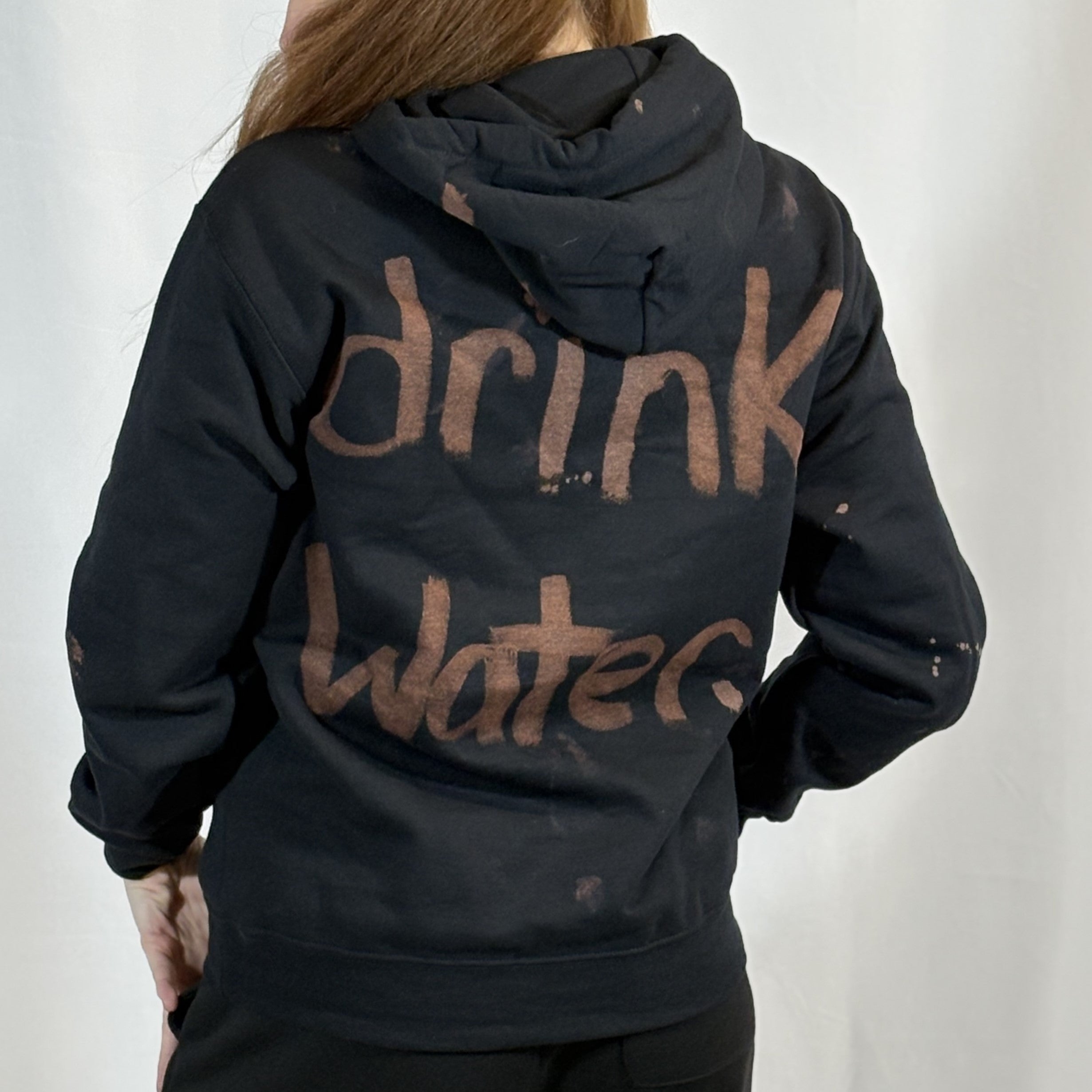 SMALL- Black Water Hoodie