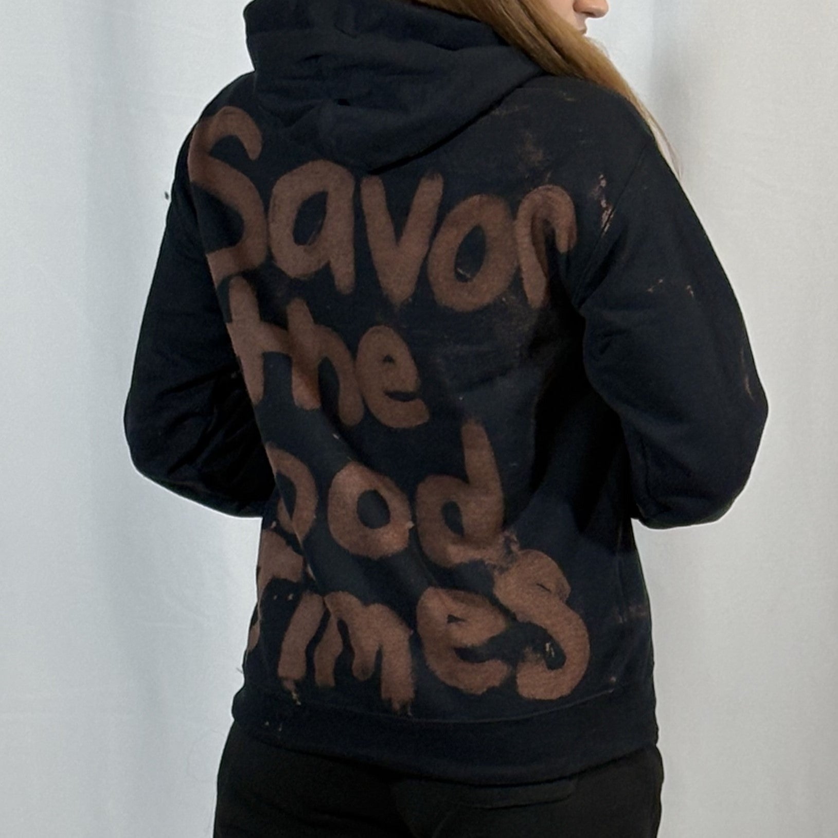 SMALL - Black TV Stokle Hoodie