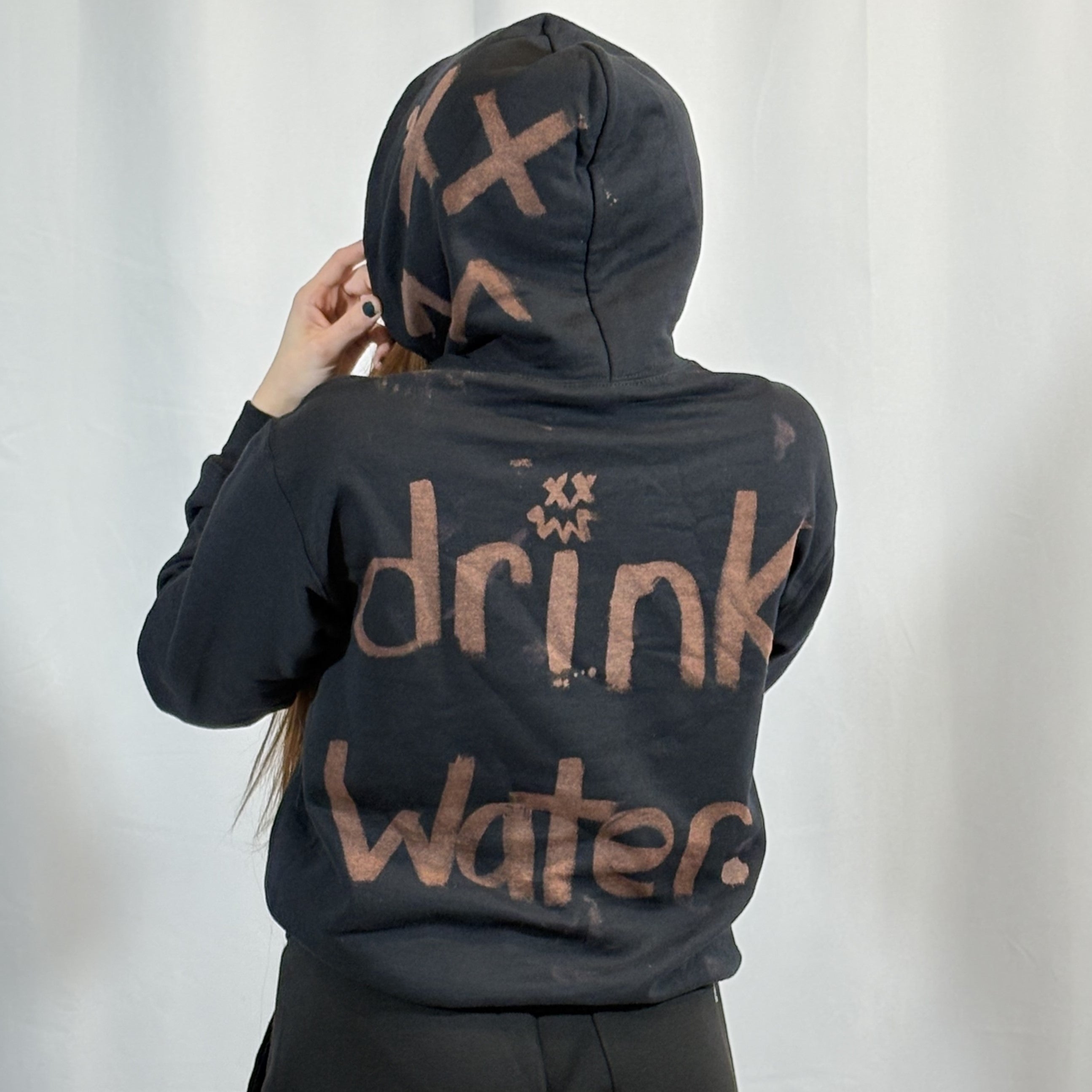 SMALL- Black Water Hoodie