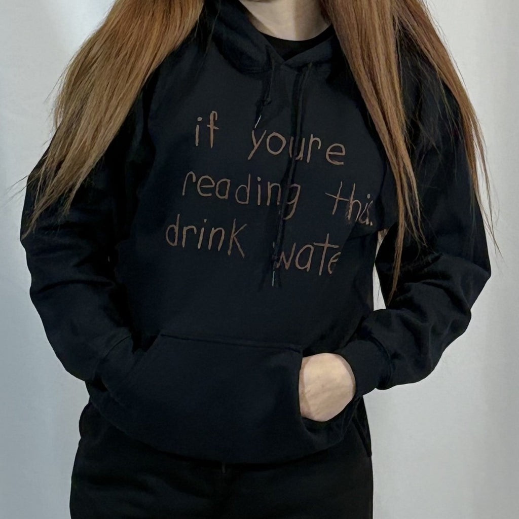 MEDIUM- Black Water Hoodie