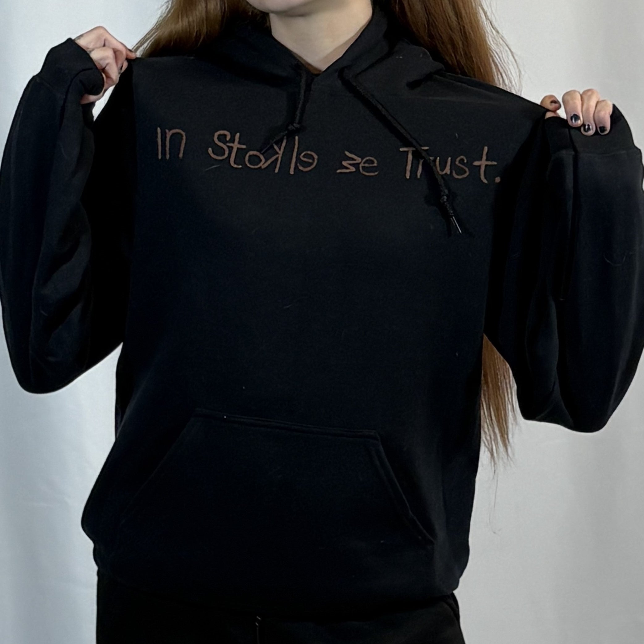 MEDIUM- Black Hermano Hoodie
