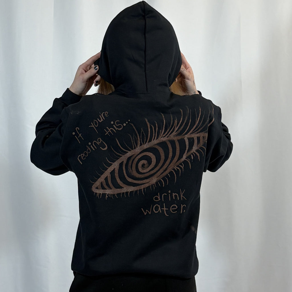 MEDIUM- Black Eyeball Hoodie