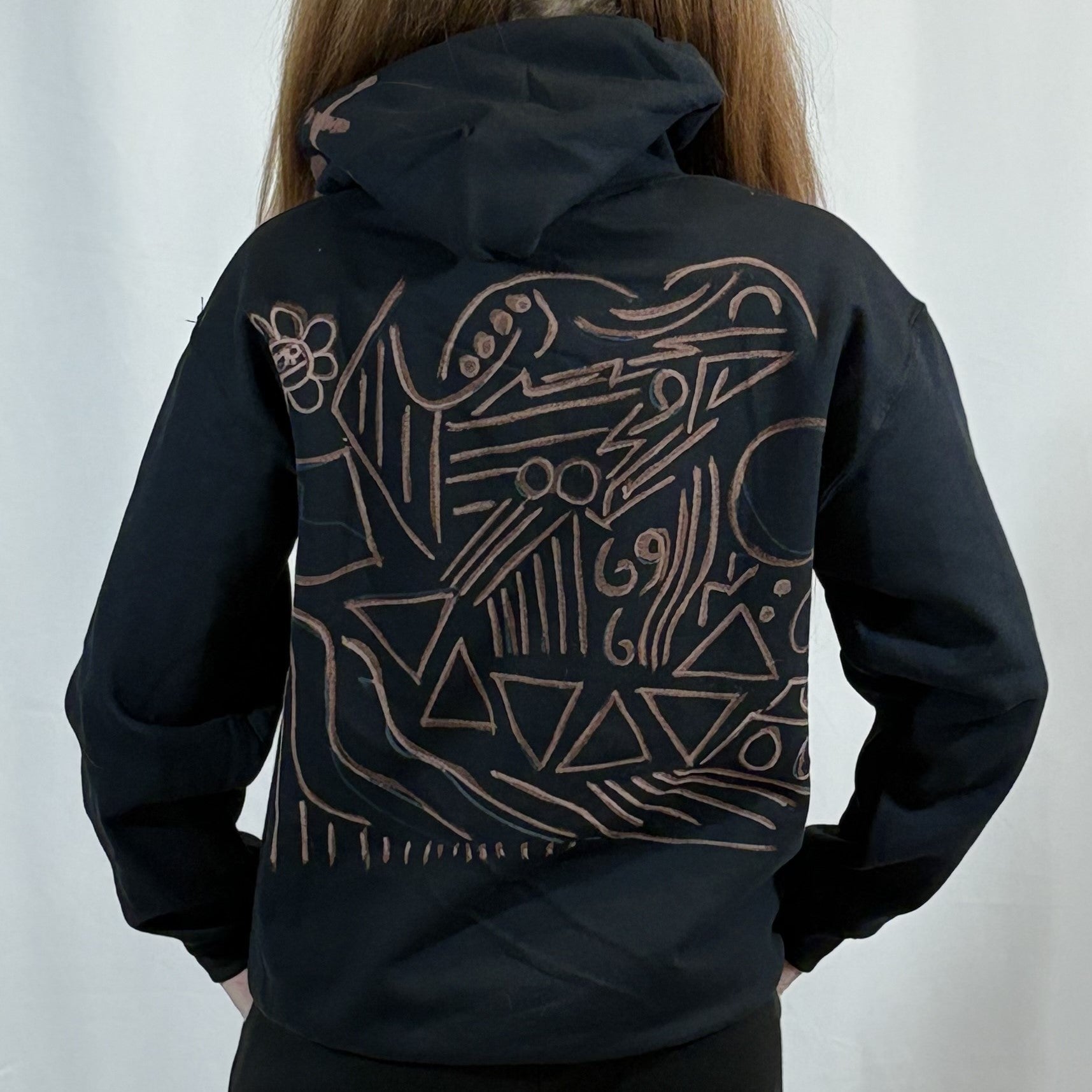 MEDIUM- Black Hermano Hoodie