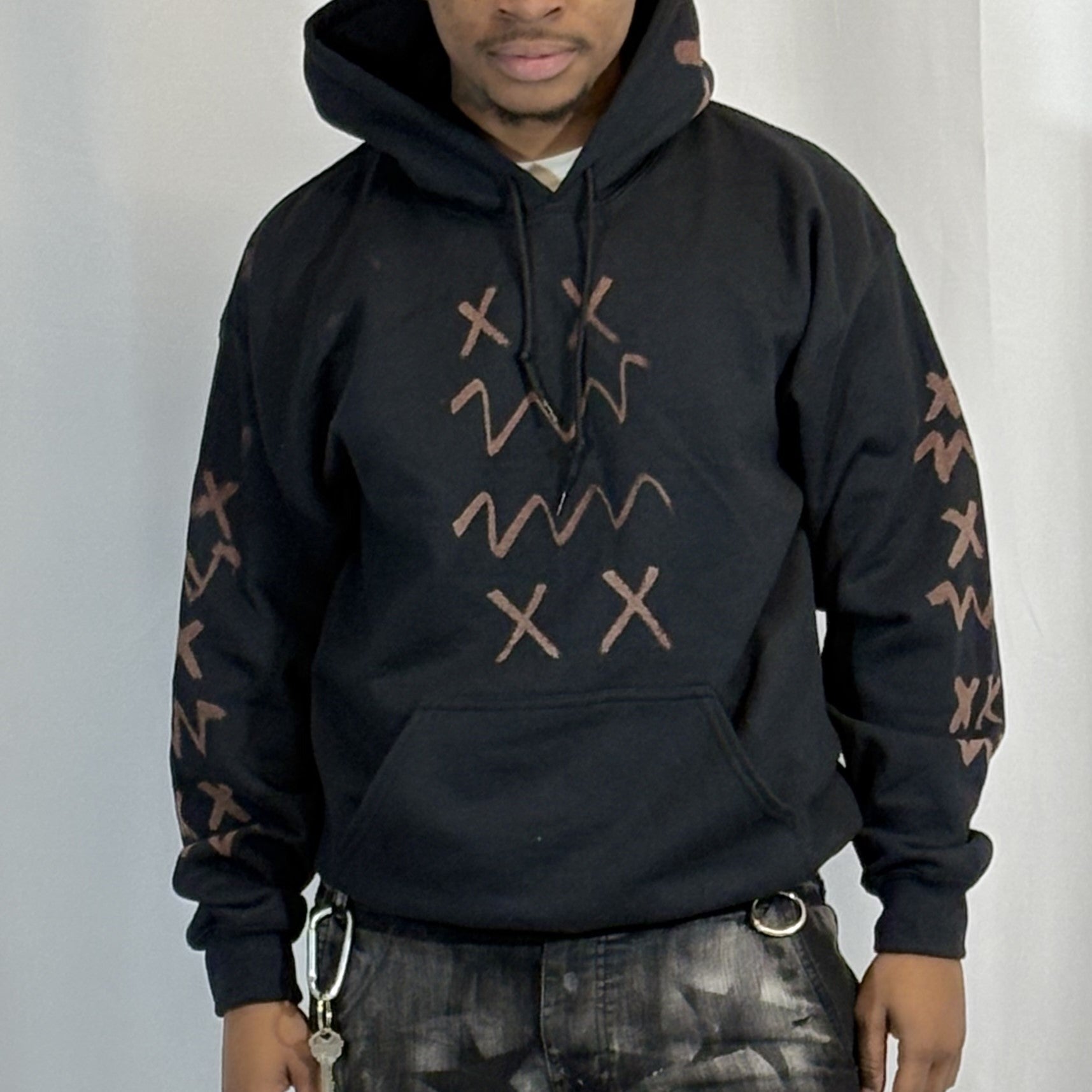 LARGE- Black Stokie Hoodie
