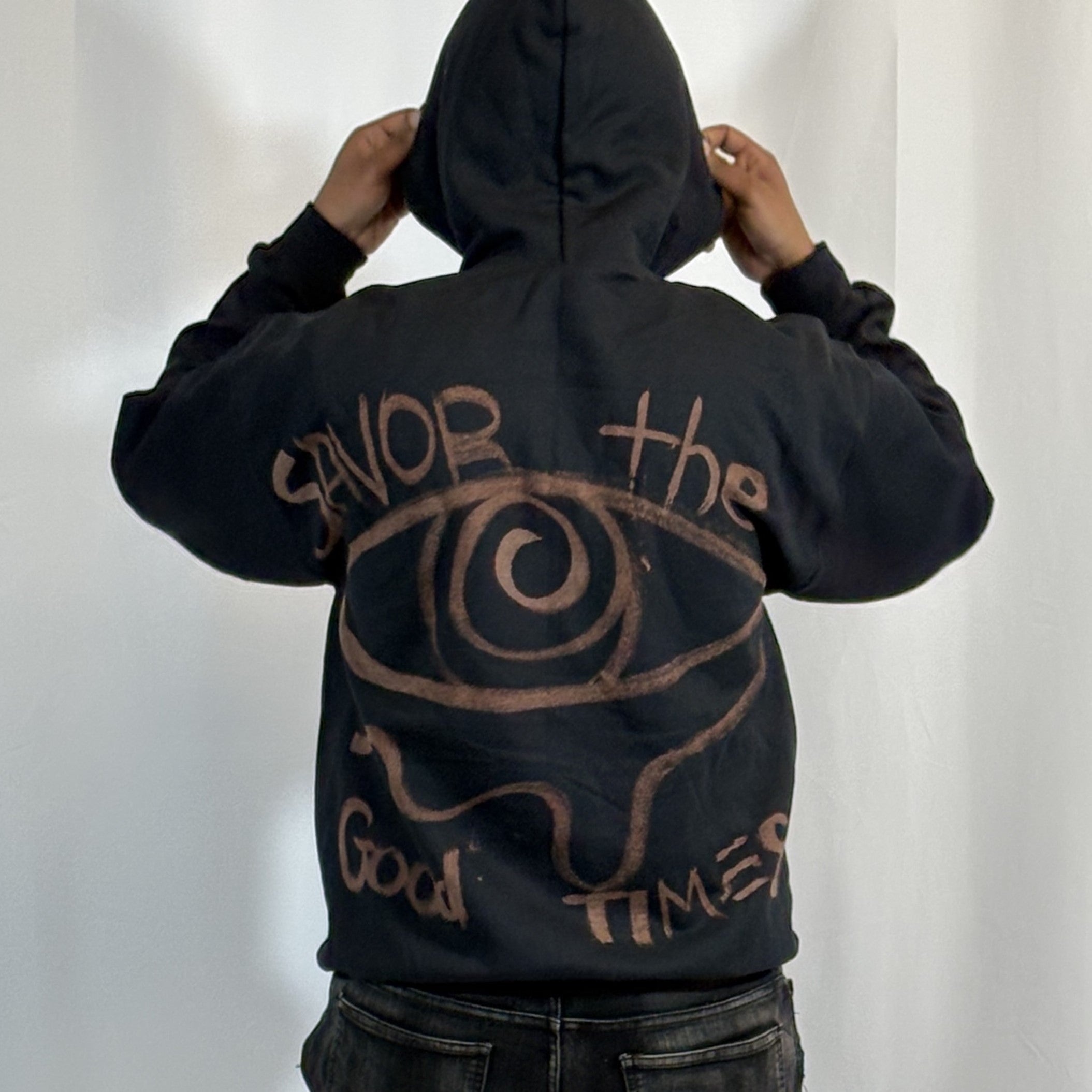LARGE- Black Eye Hoodie