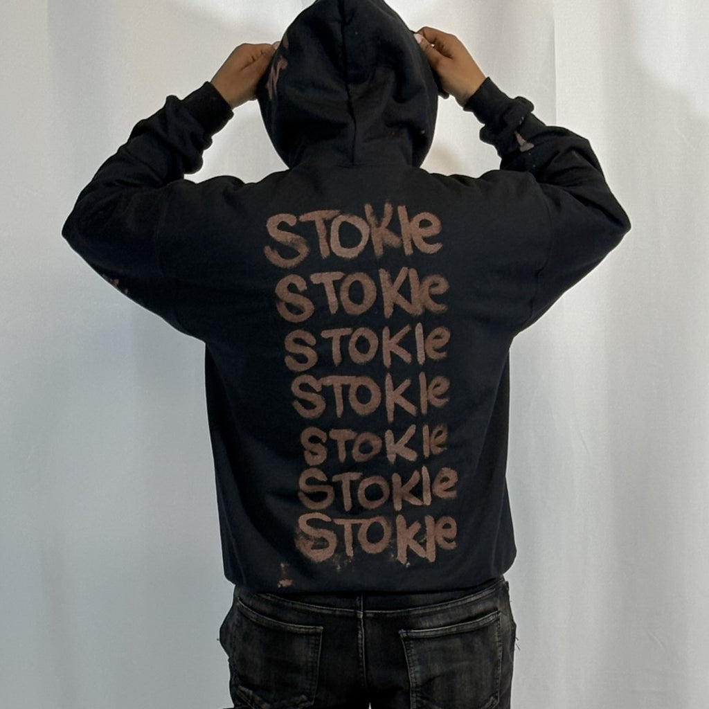 LARGE- Black Water Hoodie