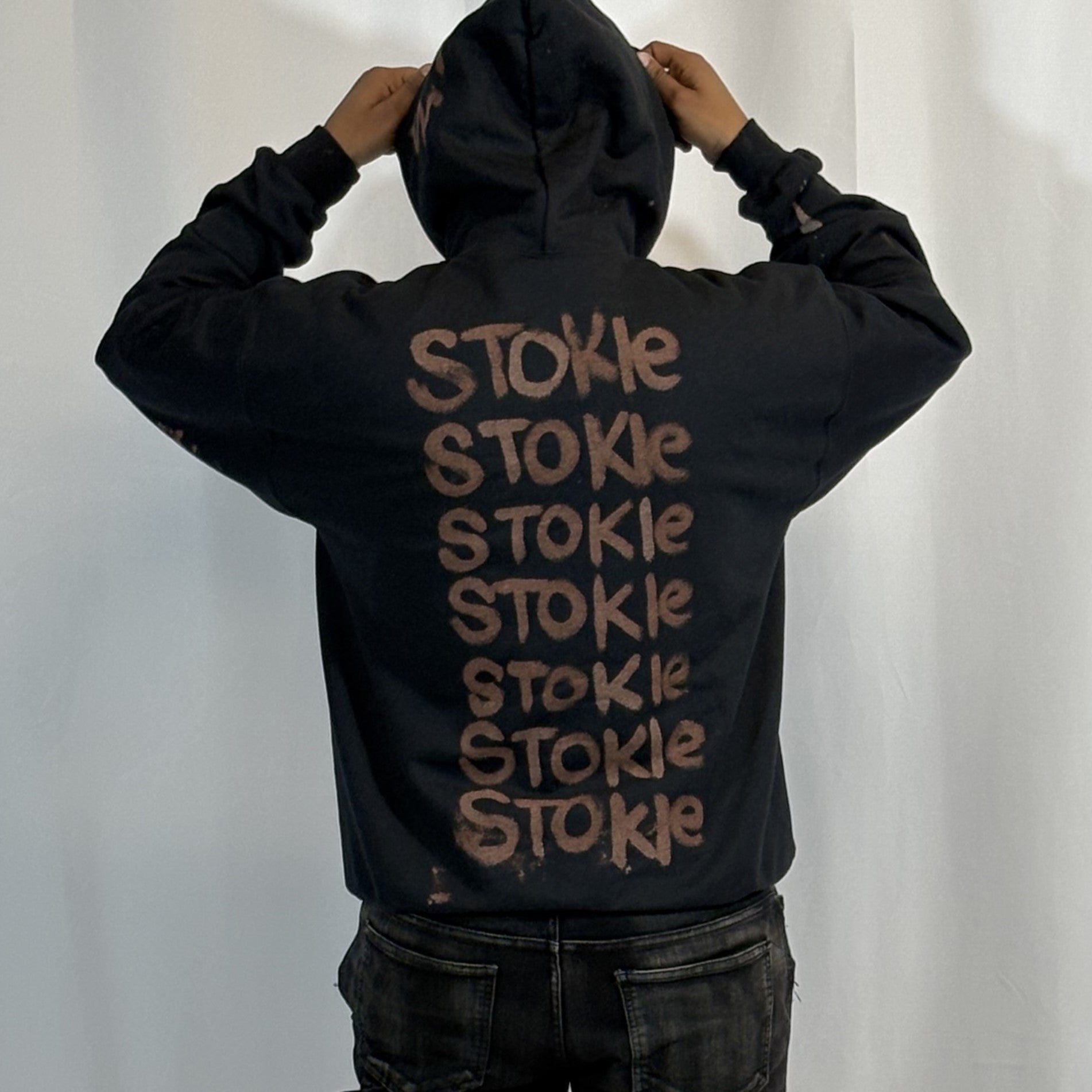 LARGE- Black Water Hoodie