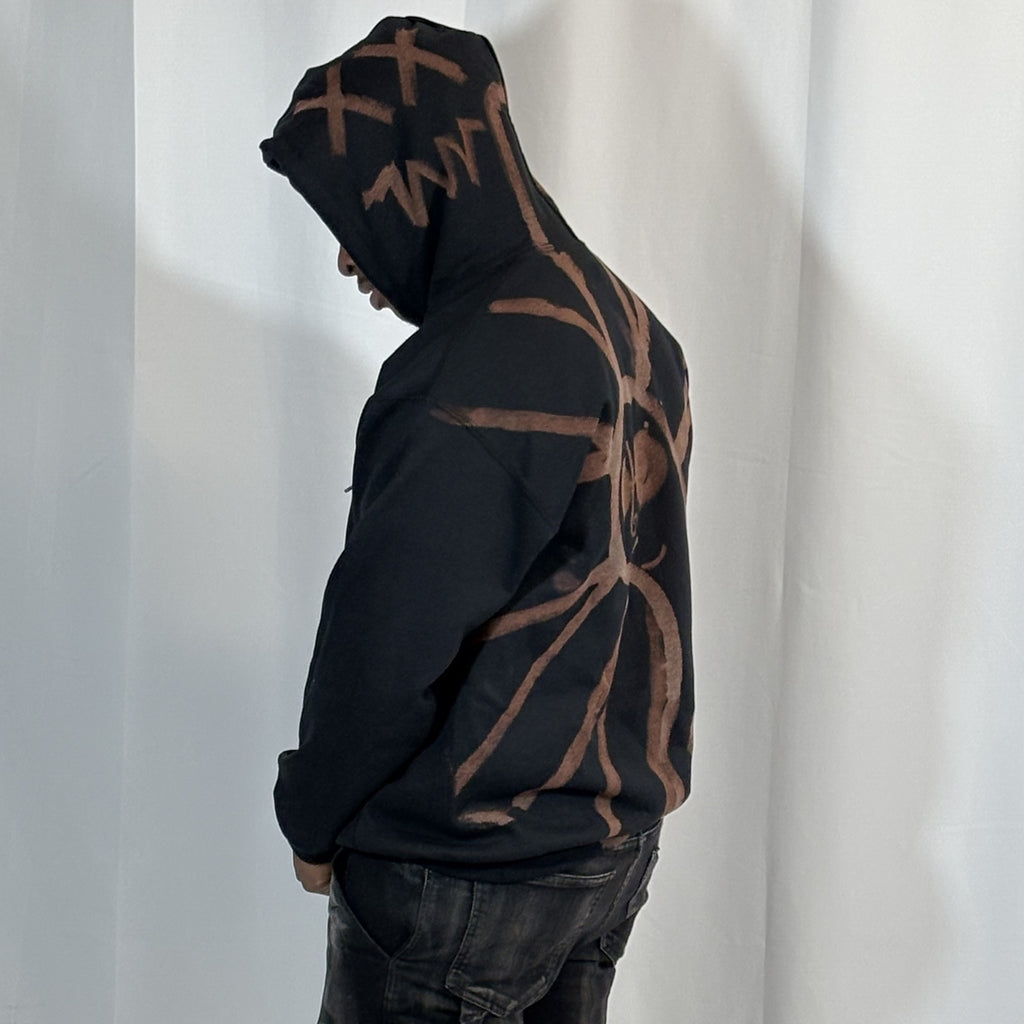 LARGE- Black Gus Hoodie