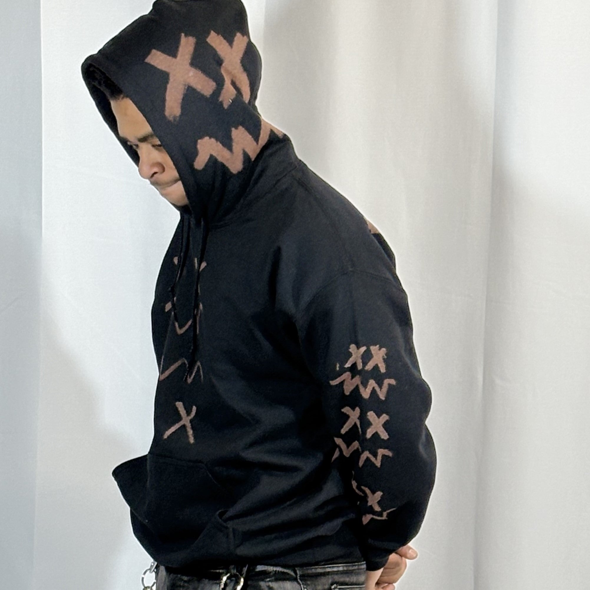 LARGE- Black Stokie Hoodie
