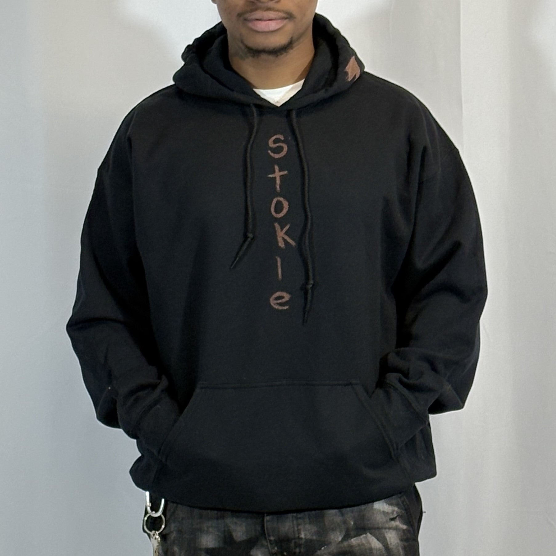 XL- Black Water Hoodie