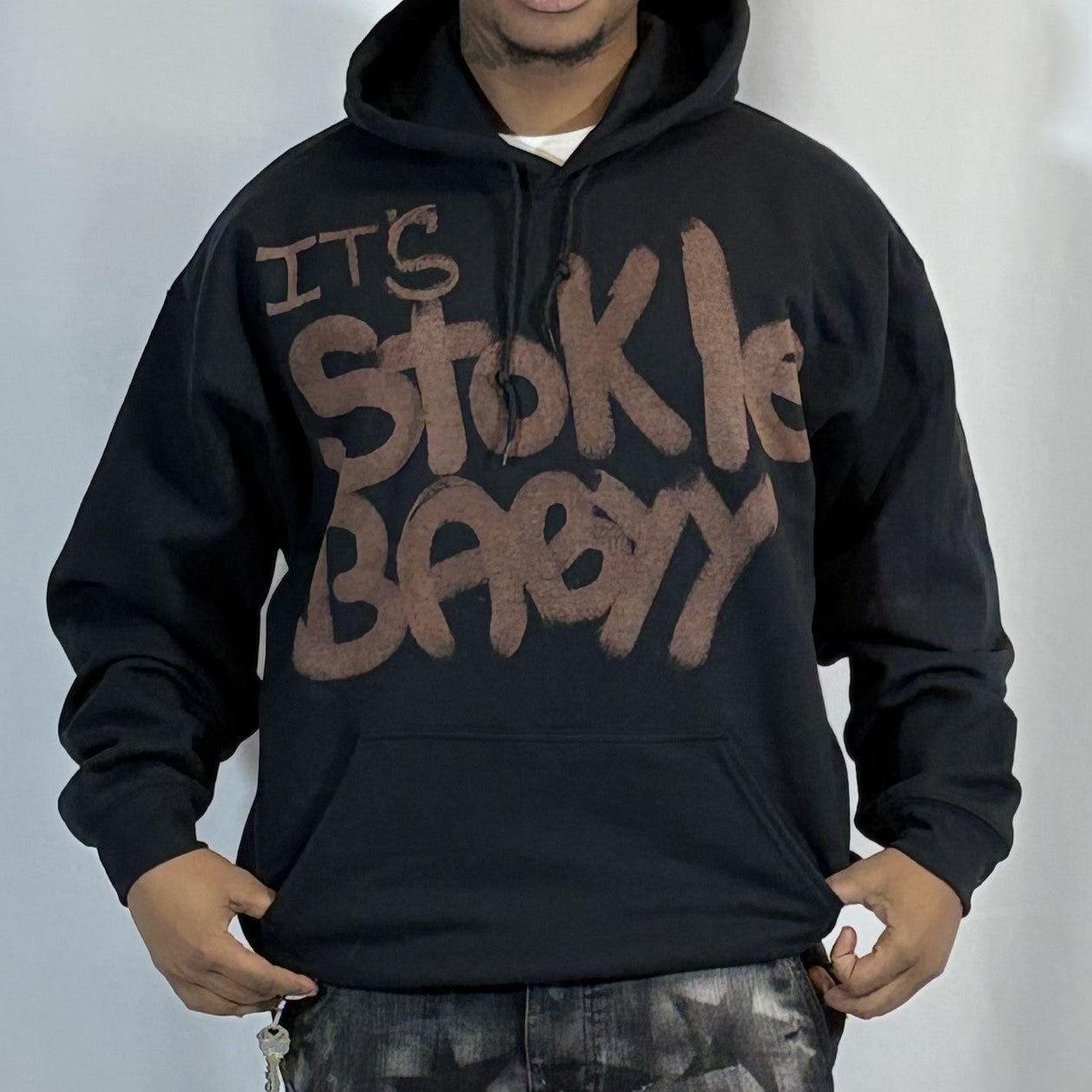 XL- Black and Blue Hoodie