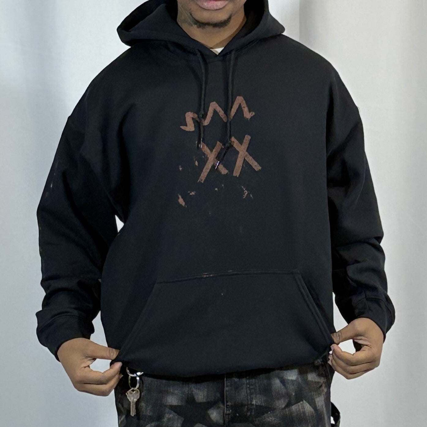 XL- Black Stokle Hoodie