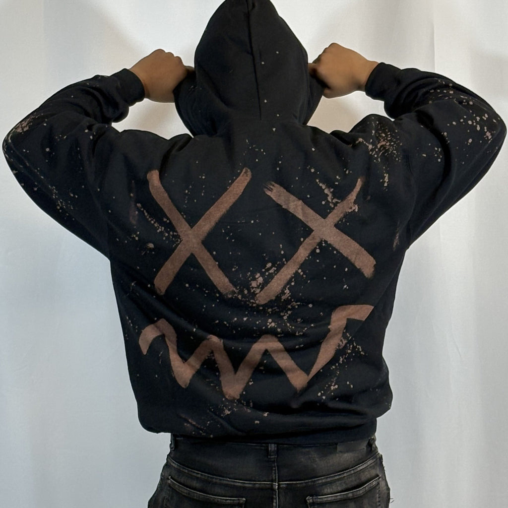 XL- Black Water Hoodie