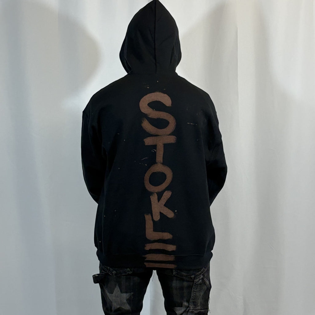 XL- Black Stokle Hoodie