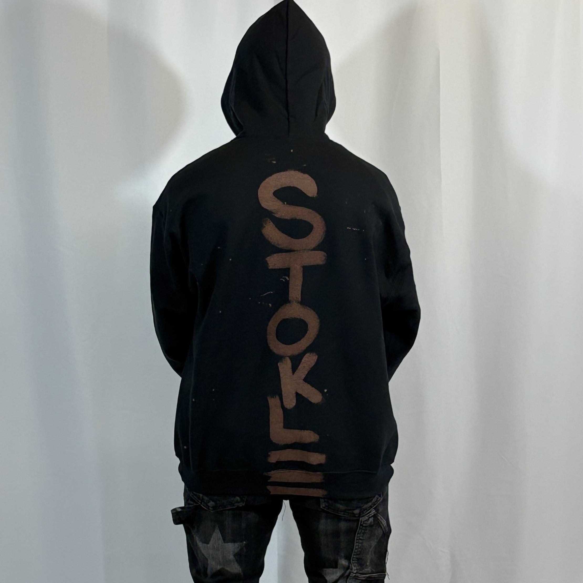 XL- Black Stokle Hoodie