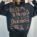 2XL- Black Reverse Hoodie