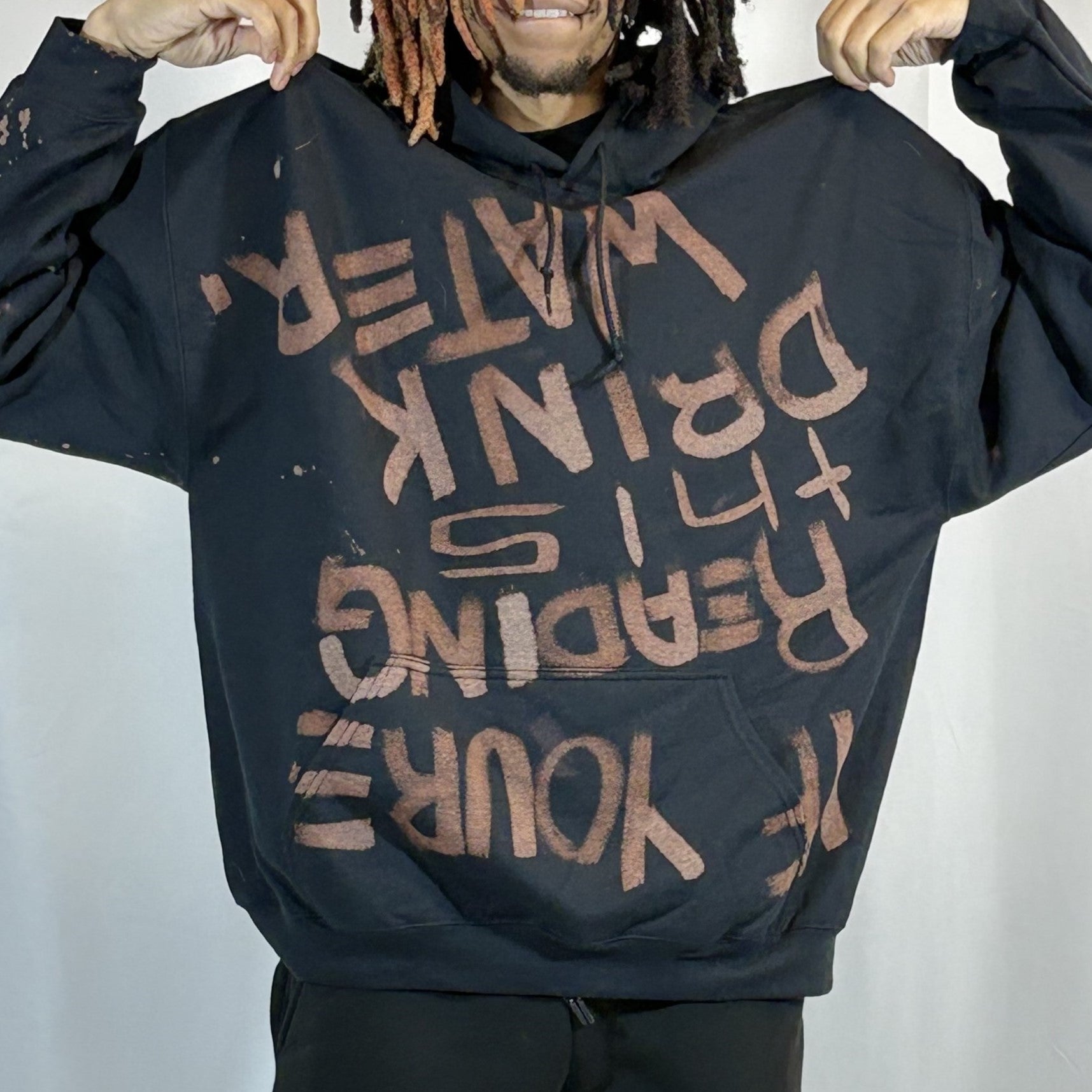 2XL- Black Reverse Hoodie