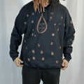 2XL- Black Drip Hoodie