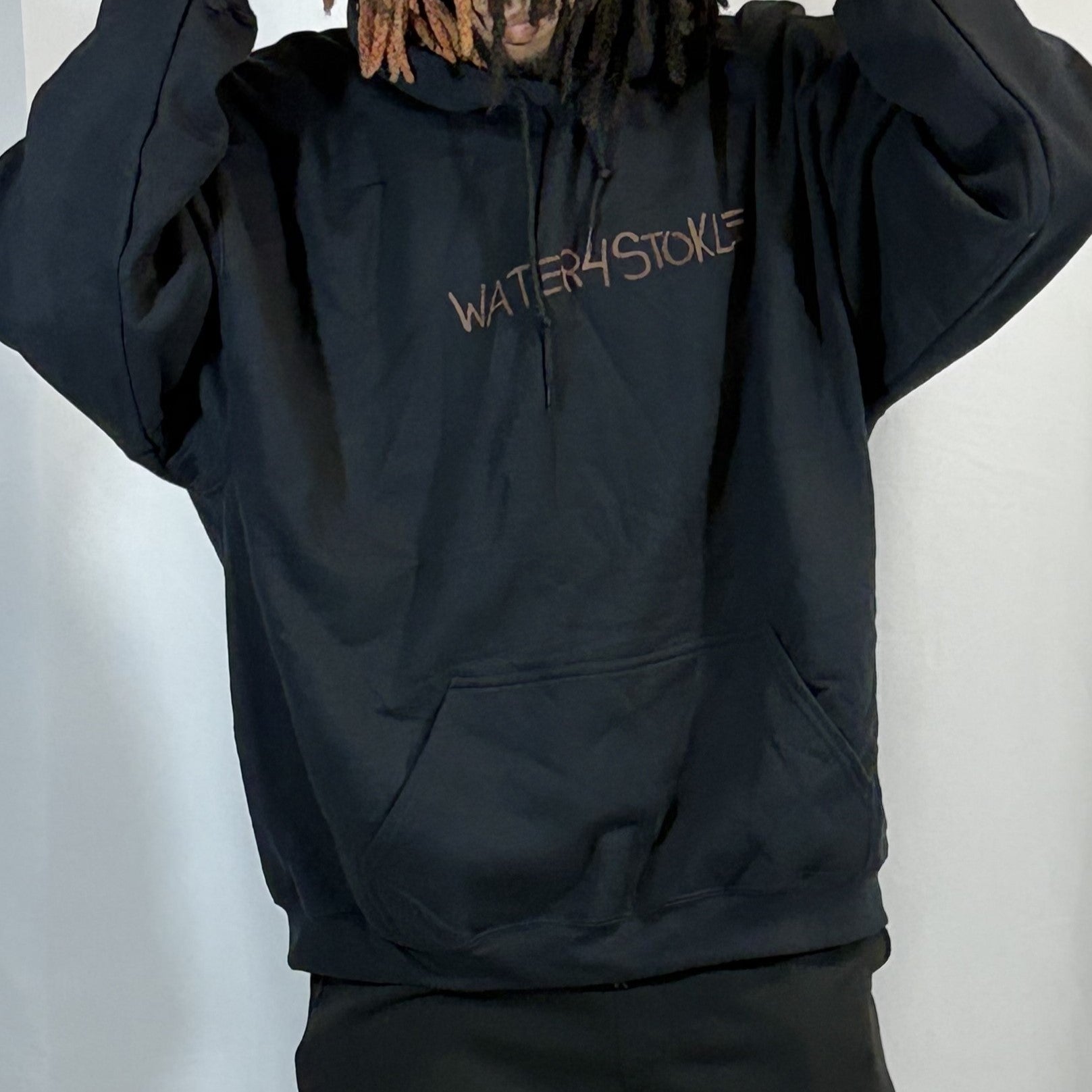 3XL- Black Water Hoodie