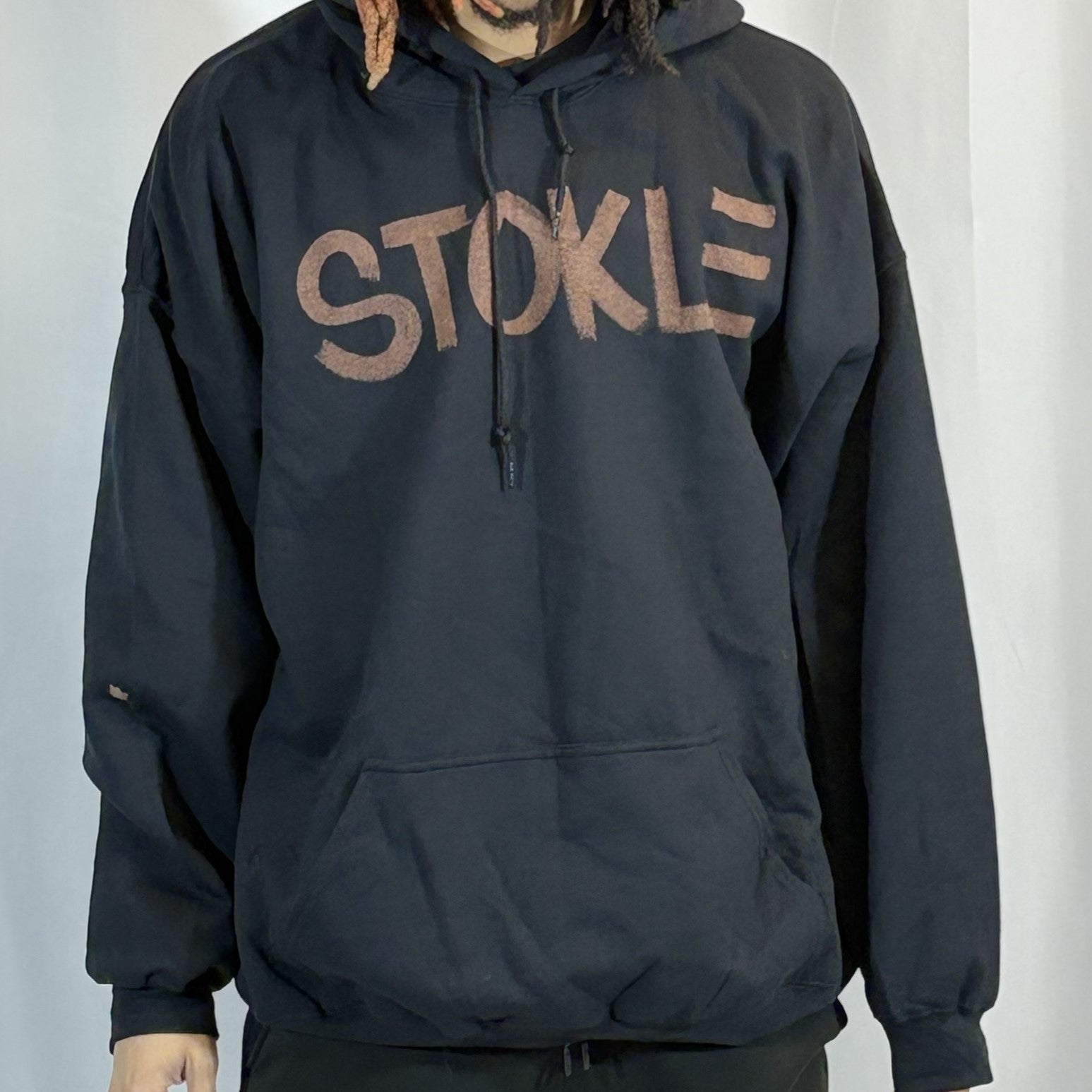 3XL- Black Stokle Hoodie
