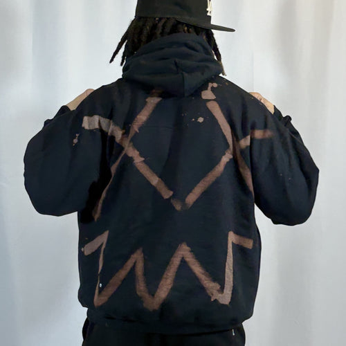 3XL- Black Stokle Hoodie